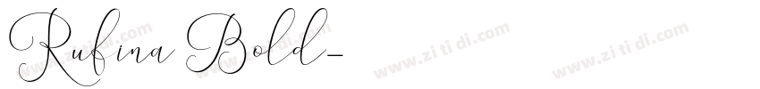 Rufina Bold字体转换